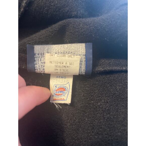 Ralph Lauren Polo Sport Rare Vintage Racing Wool Blend Jump Suit Black Size 8 - Picture 12 of 12